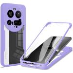 Techsuit Калъф за Xiaomi 15 Ultra - ColorVerse 360 Series + Screen Protector - Лилав