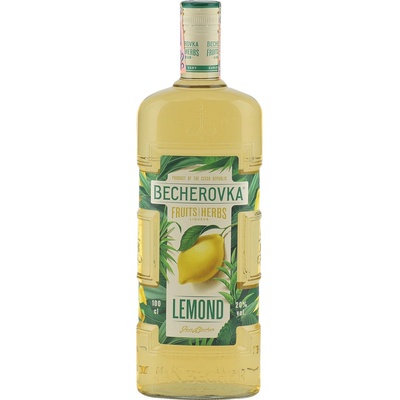 Jan Becher Becherovka Lemond 20% 1 l (čistá fľaša)