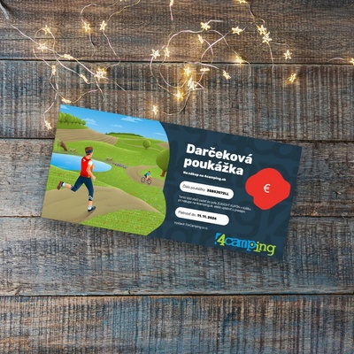 Voucher 4camping Elektronický darčekový poukaz Hodnota poukazu: 40 / Dizajn poukazu: Beh
