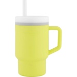 Infantino Силиконова чаша със сламка Infantino, 270 ml, Жълта (IN308028)