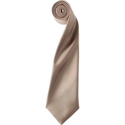 Premier Workwear Saténová kravata béžová