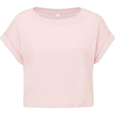 Mantis Dámske Crop top tričko Jemne ružová