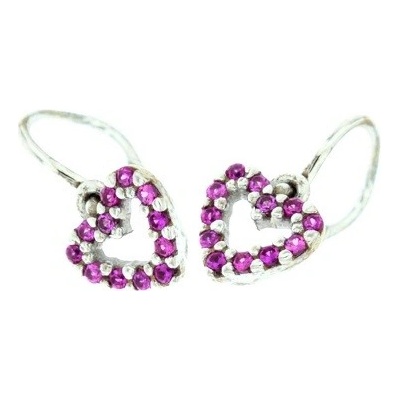 Zlatnictví U Kostela dětské zlaté náušnice srdíčka 239051707Č