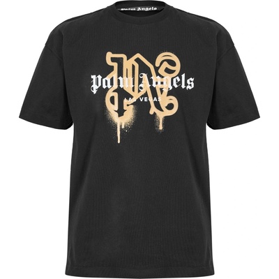 Palm angels Тениска PALM ANGELS Men's Vegas Spray T-Shirt - Black Gold