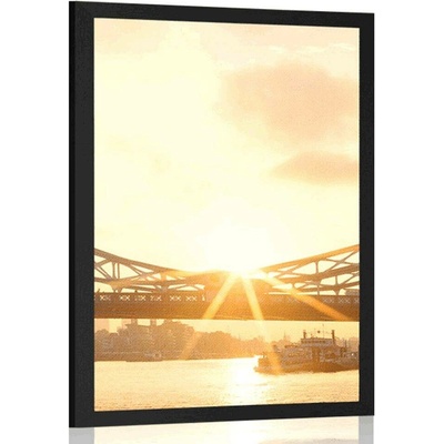 Plakát tower Bridge v Londýně - 40x60 silver