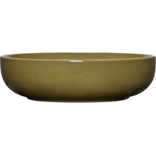 Hübsch Amare Kameninová servírovacia miska khaki 28 cm