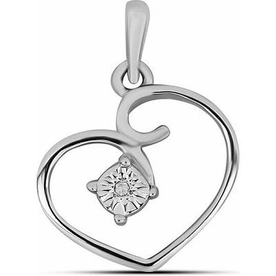 Nefertitis Přívěsek stříbrný s broušeným diamantem 017293 DIA NF55895