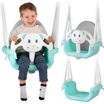 RicoKids Teddy Bear Swing 3v1 sivá