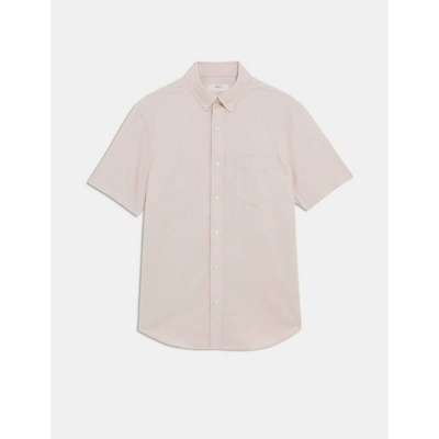 Marks & Spencer Оксфордска риза от чист памук The Ultimate Marks & Spencer оранжева Marks & Spencer | Rozov | МЪЖЕ | S