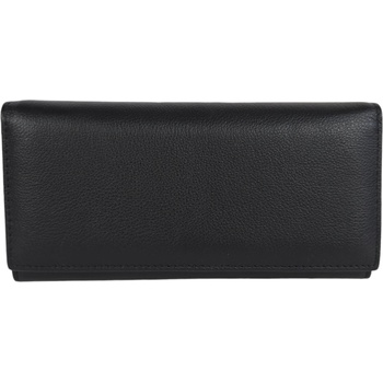 Черно кожено дамско портмоне - Sky