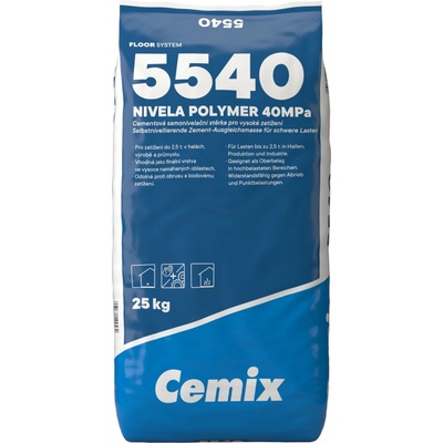 Cemix 5540 Nivela Polymer Stěrka samonivelační 40 MPa 25 kg