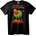 NOONEBRAND Тениска Космическа жирафа пиксел арт - 2XL, Black