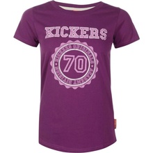 Kickers Print T Shirt Ladies Pink