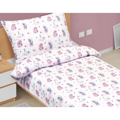 Bellatex bavlna obliečky Junior jednorožec 140x200 70x90