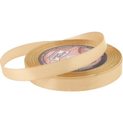Stuha saténová 12mm/32m gold (zlatá) – Zboží Dáma