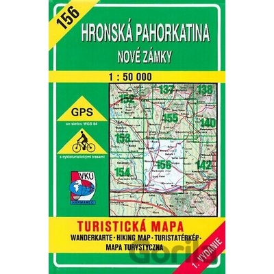 Hronská pahorkatina - Nové Zámky - turistická mapa č. 156 - Kolektív autorov