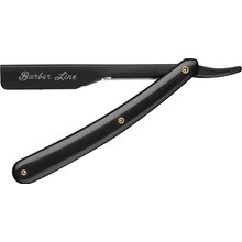 Barber Line Black Razor Plastic Handle 06435 břitva na vyměnitelné žiletky, poloviční čepel