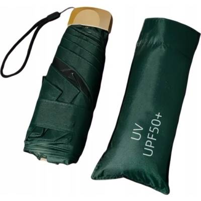 Mini dáždnik #cool_items manuálny skladací dáždnik so zeleným obalom