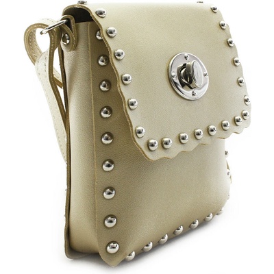 Zlatá klopnová dámska crossbody kabelka Elira