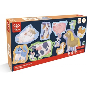 Hape Образователен пъзел приятели от фермата, Hape, 40 части (H1648)