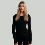GymBeam STRIX Дамска тениска с дълъг ръкав MERINO I Black XS