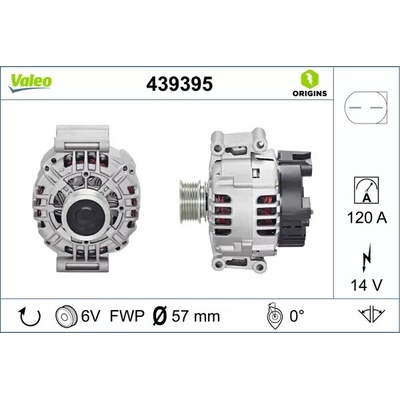VALEO Alternátor VA 439395