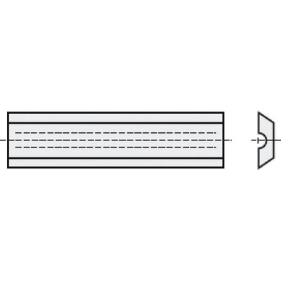 Igm Žiletka tvrdokovová typ Leitz - 50x8x1,5mm typ Leitz NT508153