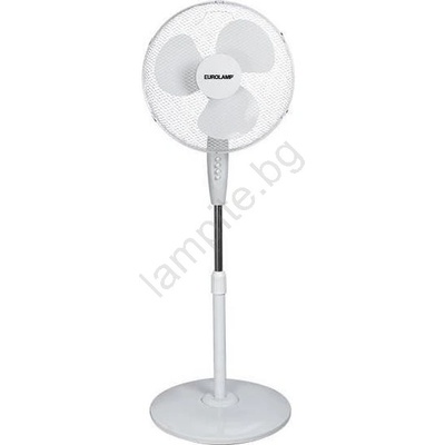 EUROLAMP Стоящ вентилатор 60w/230v Ø 40 см бял (eu0138)