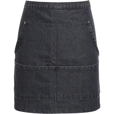 Premier Workwear Pracovná džínsová zástera PR125 Black Denim 79 x 39,5 cm