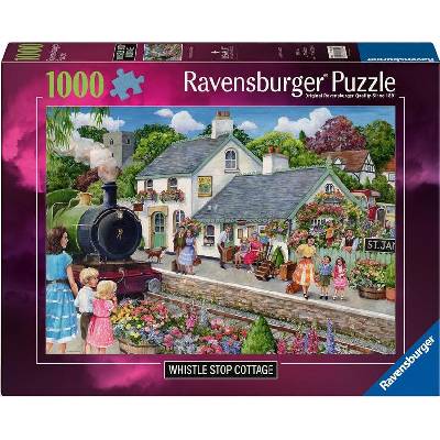 Ravensburger Пъзел Ravensburger от 1000 части - Къщичка до гарата (12001726)