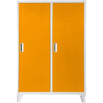 Carmen Метален шкаф Carmen CR-1605-2 JZ - сив / оранжев