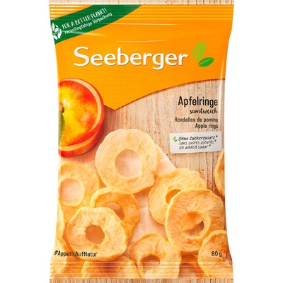 Seeberger Сушени ябълкови кръгчета - 80 г