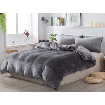 Xpose povlečení do postýlky Jorga tmavě šedé 100 x 135 cm 40 x 60 cm – Zboží Dáma