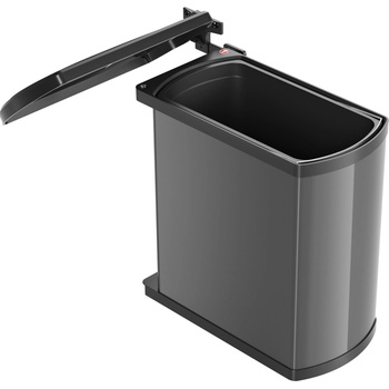 Hailo AS Uno Vstavaný odpadkový kôš, 18 Öko Flex, tmavo šedý/čierny