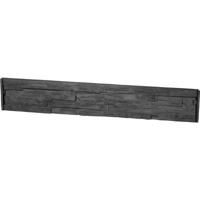 DITON Plotový systém NOVÁ TRÓJA Velikost: 185 x 5 x 25, Varianta: Nová Trója - deska poloviční antracitová, Povrch: natur, reliéfní