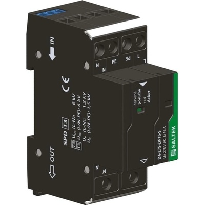 SALTEK svodič DA-275-DF16-S, TYP3, 3KA, 230VAC, 16A, VF FILTR, DÁLK.SIG.PORUCHY