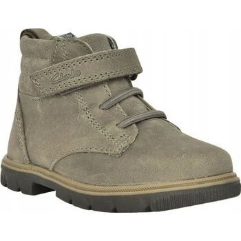 Clarks kožené boty šedé