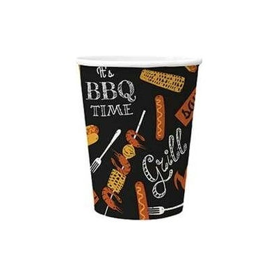 Papírový kelímek PAW Eco 250 ml BBQ Party black