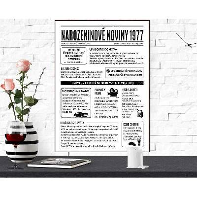 Narozeninové noviny 1977 - jednostranné