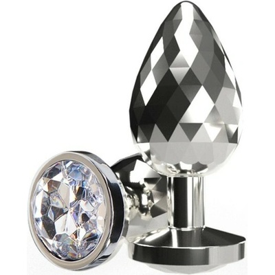 ToyJoy Anal Play Disco Diamond Plug Small Silver