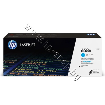 HP Тонер HP 658A за M751, Cyan (6K), p/n W2001A - Оригинален HP консуматив - тонер касета