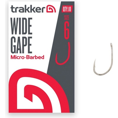 Trakker Wide Gape Hooks Micro Barbed vel.6 10 ks