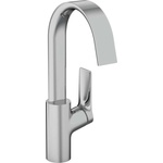 Hansgrohe Vivenis - Смесител за мивка, с изпразнител и въртящ се чучур, EcoSmart, хром 75030000 (75030000)