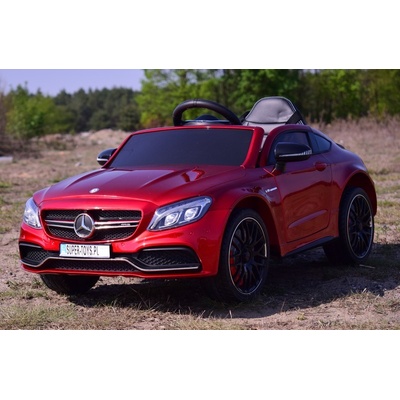 Tomido elektrické autíčko Mercedes Benz C63 AMG lakovaná červená