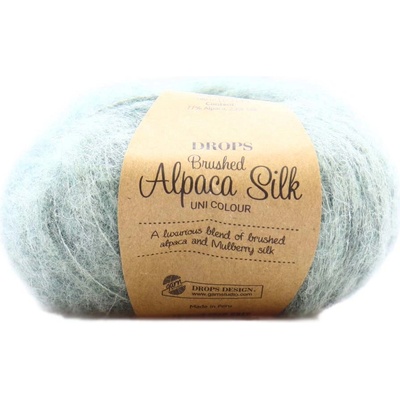 Drops Brushed Alpaca Silk UNI 21 zelená šalvěj