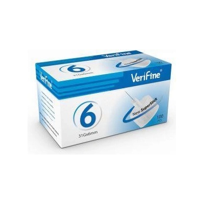 VERIFINE Jehly VeryFine 6 pro všechna inz. Pera 31G - 0,25 x 6 mm
