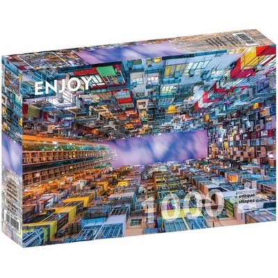 Enjoy Barevný bytový dům Hongkong 1000 dílků