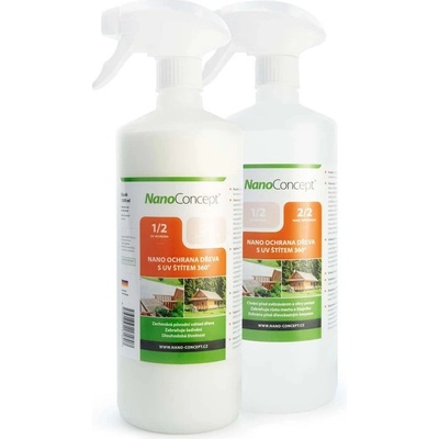 NanoConcept Nano ochrana dřeva s UV štítem 360º 1000 ml