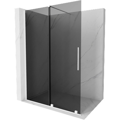 Mexen Velar стена за душ 140 x 200 см, графит 8 мм, бяла - 871-140-000-43-20 (871-140-000-43-20)