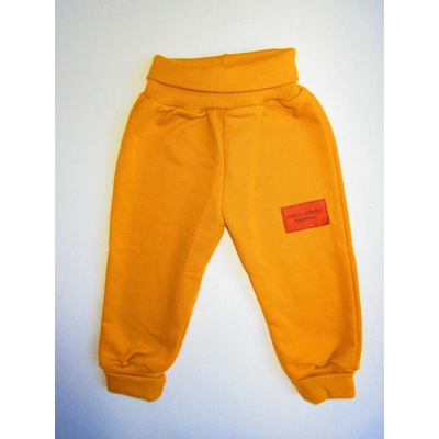 Arex ČR Jednobarevné rostoucí tepláčky s nášivkou hořčicová